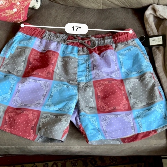 Pop Man Unisex Multi-colored Swim Shorts - Picture 8 of 8
